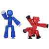 Zing Stikbot Dual Pack - Includes 2 Stikbots - Collectible Action Figures, Stop Motion Animation, Ages 4 And Up (Indigo Clear Blue (Grim) + Red Chrome (Kyron))