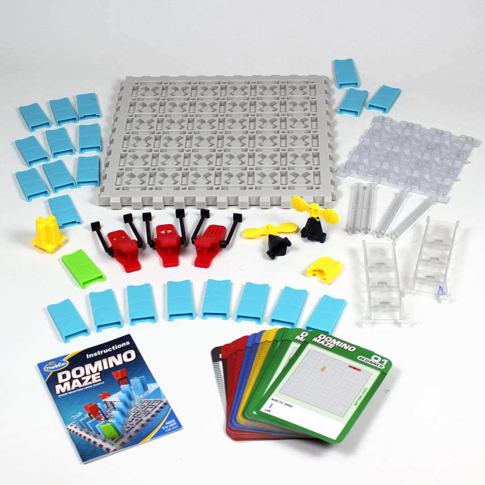 Think Fun 44001012 Thinkfun Domino Maze Stem Toy And Logic Game For Boys And Girls Age 8 And Up - Combines The Fun Of Dominos With The Challenge Of A Puzzle