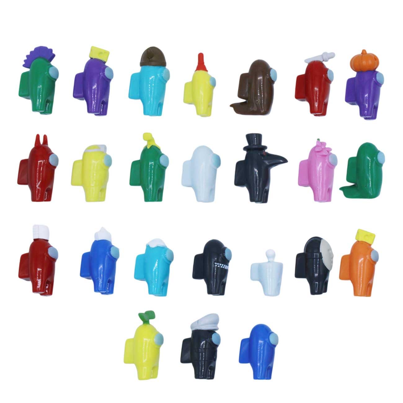 Just Toys LLC Among Us Micro Figures - Blind Bag of 3 Mini Figures, Plastic, Multicolor, Under 1 inch, Model 850065209852