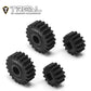Treal Scx10 Iii/Capra Overdrive Portal Gears Harden Steel Gears Compatible With Axial 1/10 Scx10 3 Capra (14T/21T),Overdrive 27%
