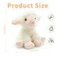 Plush Lamb Sitting Toys Stuffed Animal  Realistic Sheep Stuffed Toy Characters Stuffed Filled in Limbs 8.5 Inch Soft Huggable Gifts for Kids with Stuffed Animals Birthday Gift for Girls Boys