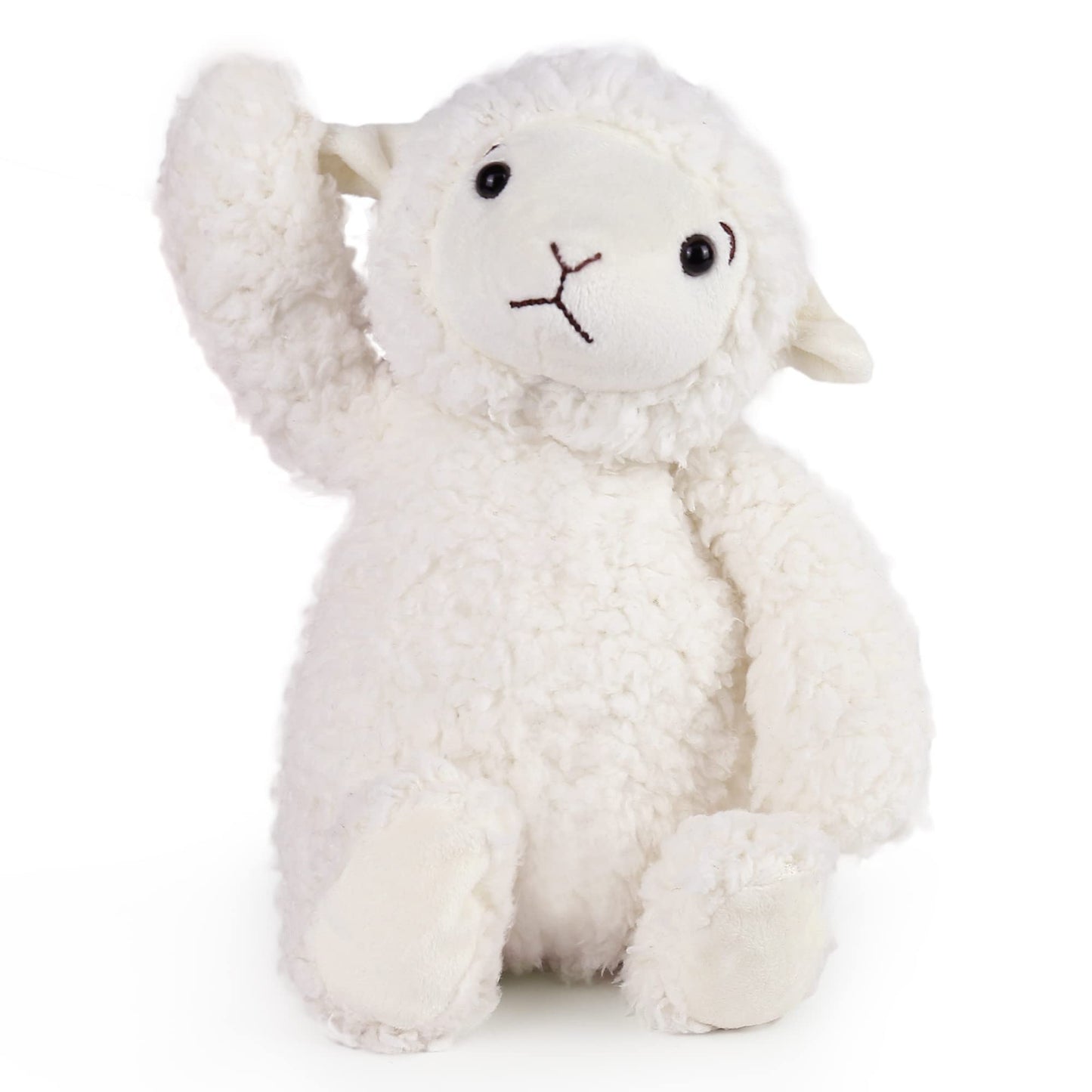 Lotfancy Lamb Stuffed Animal, 12' Stuffed Lamb Plush For Baby, Cuddly Fluffy Sheep Toy, Plushies For Newborn Nursery, Easter Decoration