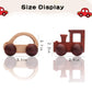 Promise Babe 2Pc Wooden Rattle Organic Wooden Cars Push Car Toys Montessori Educational Natural Wood Toys Inspired Baby Newborn