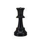 WE Games Replacement Dark Queen Chess Piece - Plastic, Felt Bottom, Classic Design for Tournament Chess Set