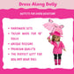 Skiing Winter Doll Outfit For American 18'' Girl Dolls - 7 Piece Premium Handmade Clothes Set Costume