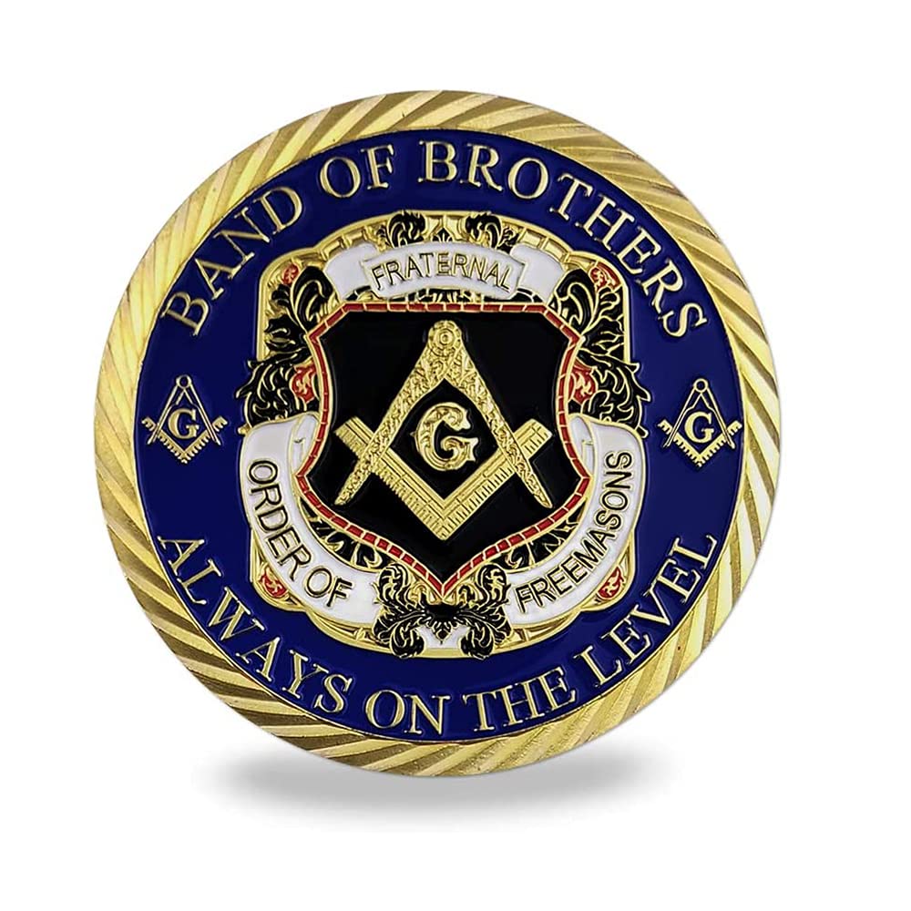 Glamtune Masonic Challenge Coin Master Mason Freemasonry Brotherhood Coin