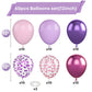 Togvu 60 Pack Metallic Confetti Balloons - 12 Inch Pink Purple Latex for Birthday, Wedding, Baby Shower Decorations