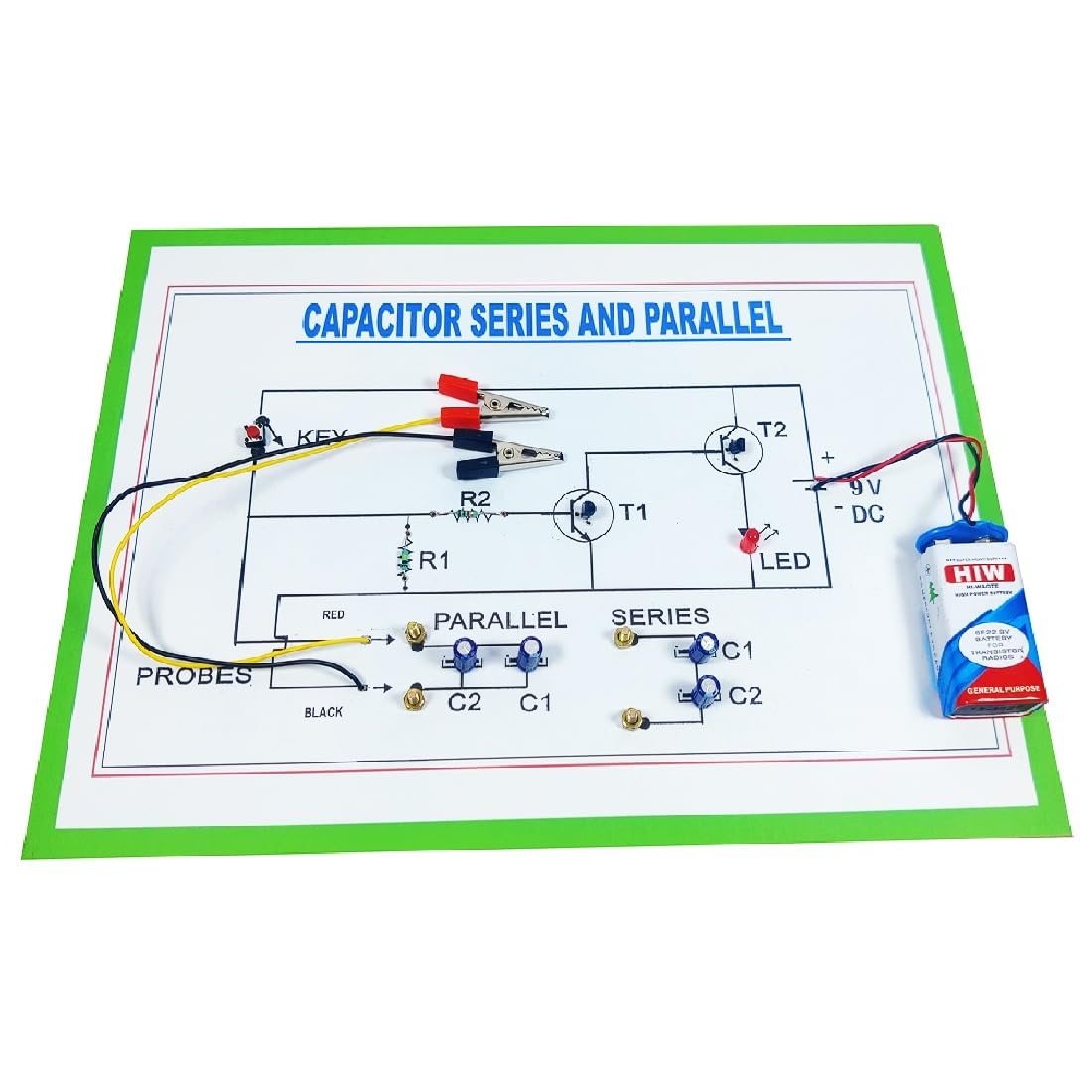 Capacitor Series And Parallel Science Project Kit  Capacitor Circuit Working Model For School & College Students | Stem Educati