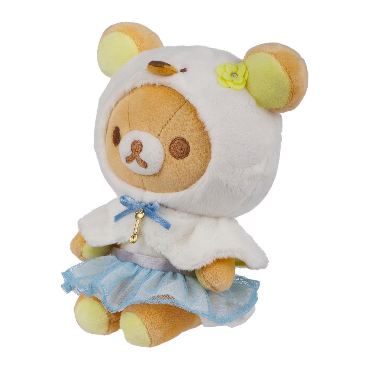 San-X Rilakkuma Plush - 9" Soft Toy, Polyester Material, Rilakkuma Color, Model RX-00590