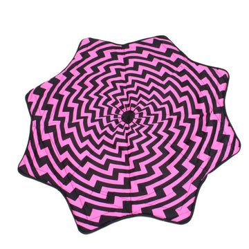 Mougee Star Mini Flow Star - Neon Series - 20'' Diameter - Smaller Size For Smaller Hands And Easier Spinning (Uv Reflective Pin