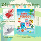 Aannanl 24 Mini Coloring Books Suitable for Kids Ages 2-4 and 4-8,Small Party Gifts,Bulk Birthday Gifts,Gift Bag fillers,School