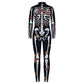 Remimi Kids Halloween Skeleton Bodysuit For Girl Zip Up Back Funny Cosplay Scary Skeleton Costume Butterfly 11-12 Years