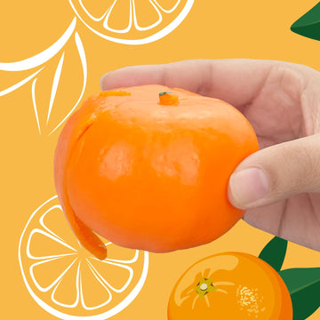 funnysquee Tangerine Squishies Stress Relief Soft Scented Simulation Orange Fruit Squeeze Toys Cute Birthday Gift Novelty Toy for Kid mature-themed