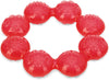 Nuby Pur Ice Bite Soother Ring Teether, Red, 1 Count - Perfect for Soothing Baby's Gums