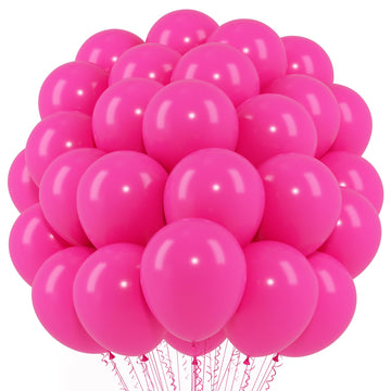 Voircoloria Hot Pink Balloons, 66Pack 12Inch Dark Pink Latex Party Balloons For Wedding, Birthday, Graduation, Bridal Shower, Ba