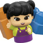 MEGA BLOKS Toddler Car Toy with Raphy Figure, Multicolor Plastic Building Blocks, Model HBP13 for Ages 1-3