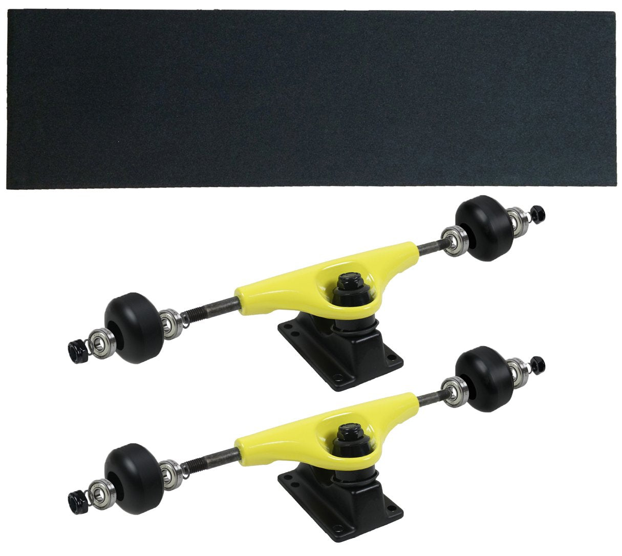 Havok Skateboard Trucks, Wheels, Bearings, Grip, Hardware Truck Package (Yellow, 5.0 (7.63))