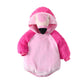BABWWNIX Toddler Baby Boy Girl Halloween Animal Costume Fuzzy Warm Hooded Romper Funny Cosplay Zip-Up Jumpsuit Outfits Gifts (E-