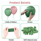 Biapian Pink Green Balloons, 60Pcs Retro Green Pink Gold Balloons, Sage Green White Dusty Pink Latex Balloons Metallic Gold Conf