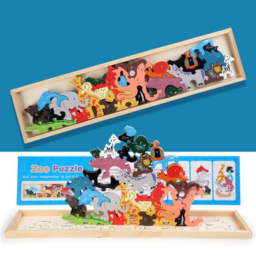 Jumbo Traffic Parade A To Z Puzzle - Educational Wooden Alphabet Playset - 5 And Up, Perfect Family Games For Kids Adults Party