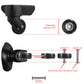 Ownmy 50Mm X 18Mm Luggage Suitcase Replacement Wheels, Rubber Swivel Caster Wheels Bearings Repair Kits, Set Of 2