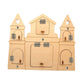 Ilsmysutra Diy Wooden Toy Sensory Board Parts Birthday Gift Development Toy Durable Castle