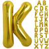 Toniful 40 Inch Large Gold Letter K Balloons Helium Balloons,Foil Mylar Big Balloons For Birthday Party Anniversary Supplies Dec