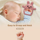 2 Pack Baby Teething Toys for 3-6 6-12 Months, Soft Silicone BPA Free Bunny Teething Mitten, Anti Drop Chew Teether Toys 0-3 6 9