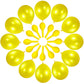 120 Pack Pearl Yellow Balloons, Bright 12 Inch Royal Yellow Latex Party Balloons For Birthday Wedding Baby Shower Halloween.