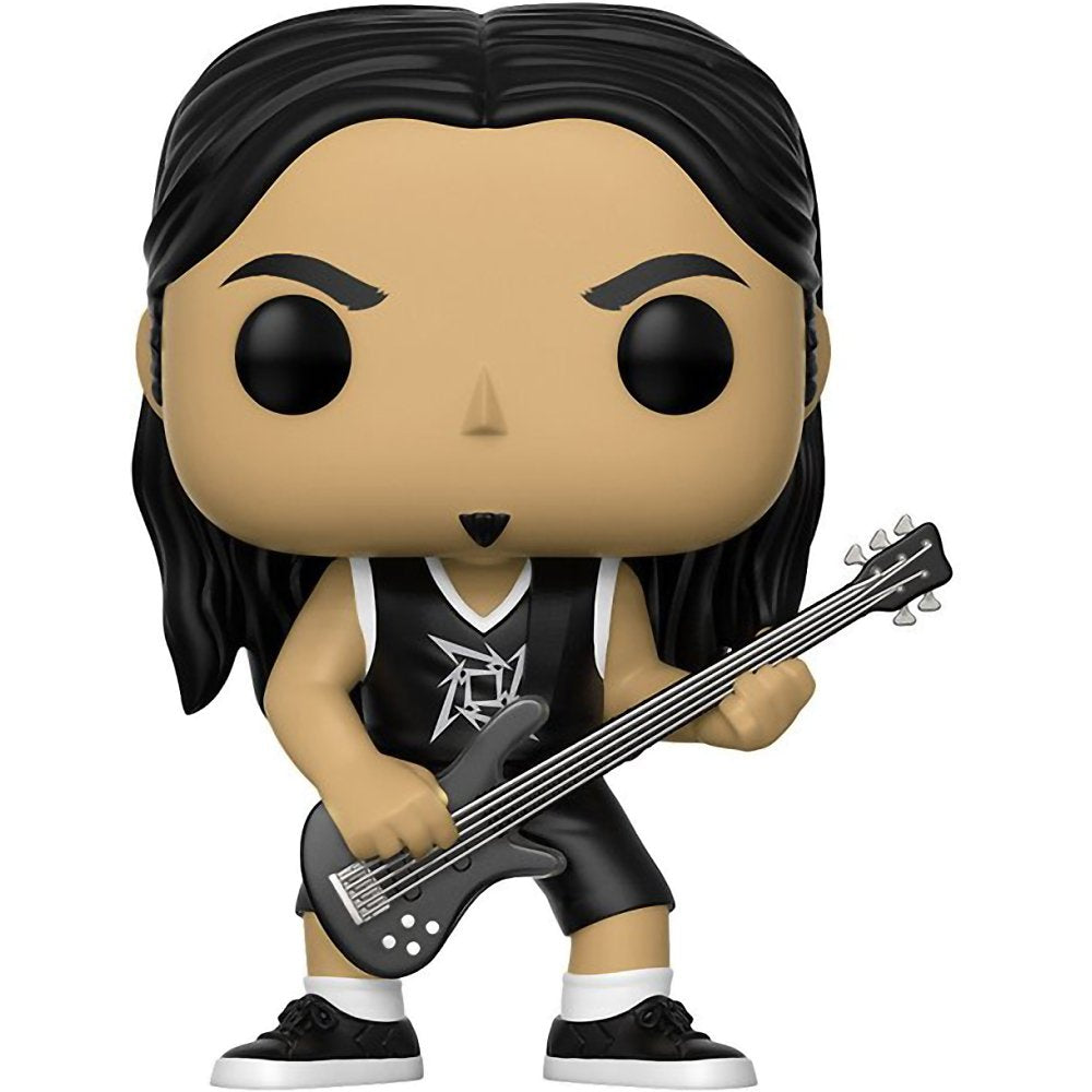 Funko Robert Trujillo: Metallica X Pop! Rocks Vinyl Figure & 1 Pop! Compatible Pet Plastic Graphical Protector Bundle [#060 / 13