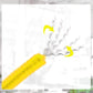 Waycreat 200 Pieces Pipe Cleaners Yellow Chenille Stem for DIY Art Craft Decorations (6mm x 12 Inch)