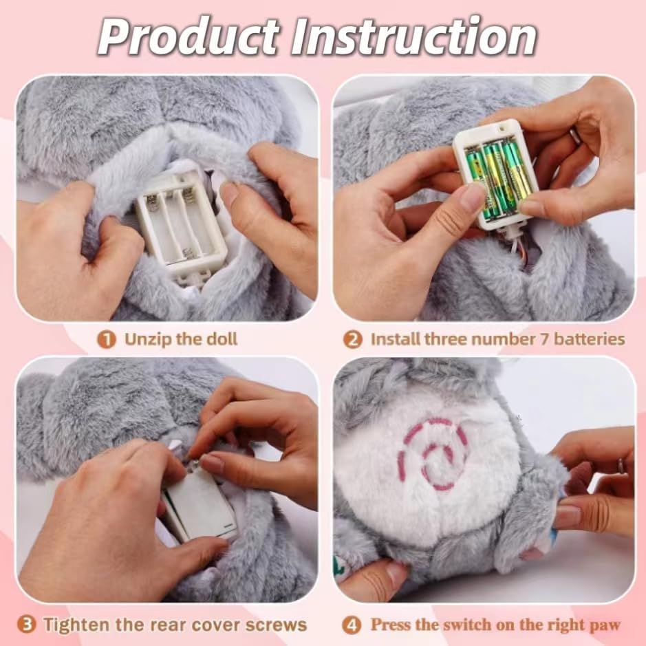 Soothing Breathing Stuffed Animal For Anxiety Adults And Kids, Portable Plush Baby Toy Anxiety Relief Koala, Mushplushies Breath