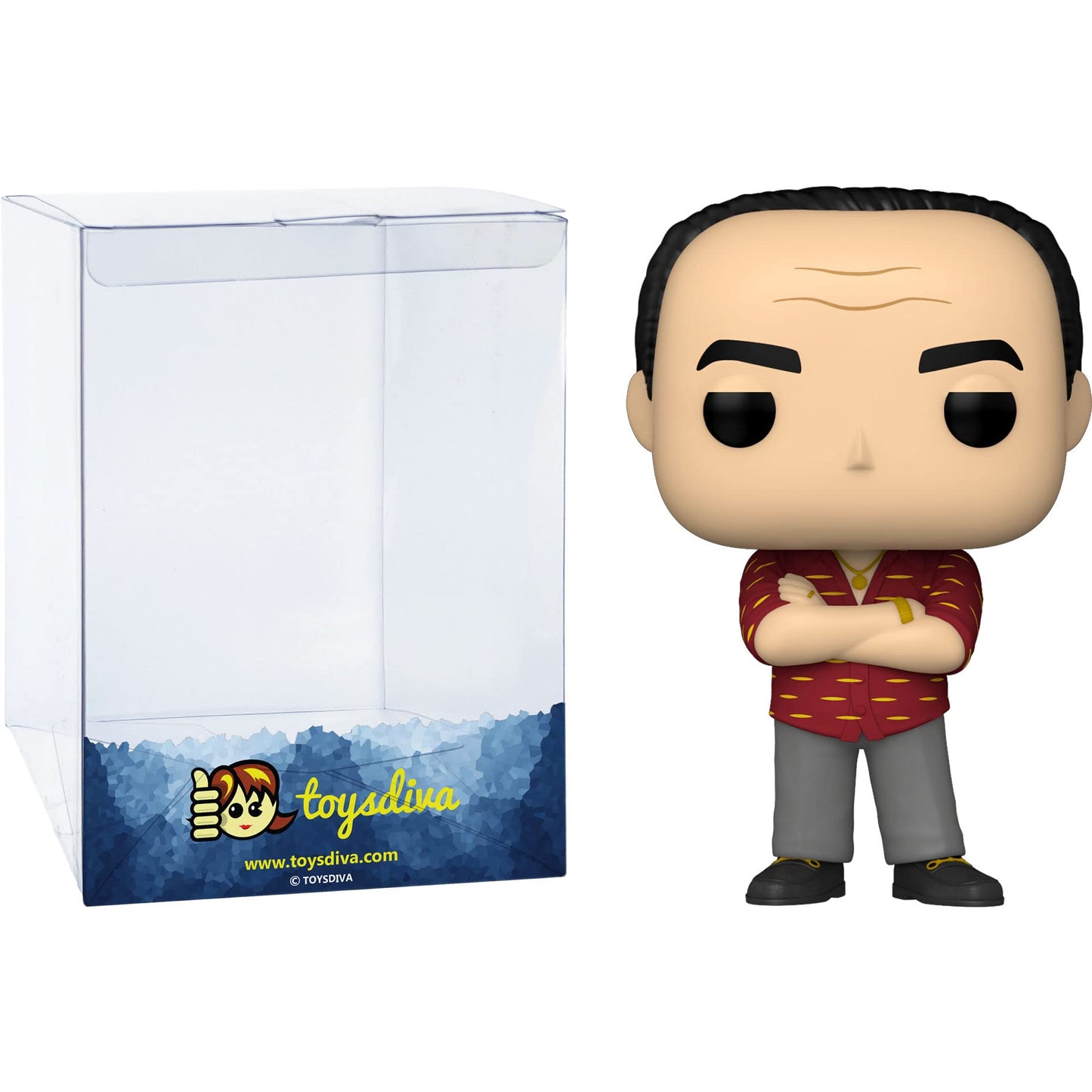 Tony Sopran?o: P?o?p?! TV Vinyl Figurine Bundle with 1 Compatible ToysDiva Graphic Protector (1291-59294 - B)