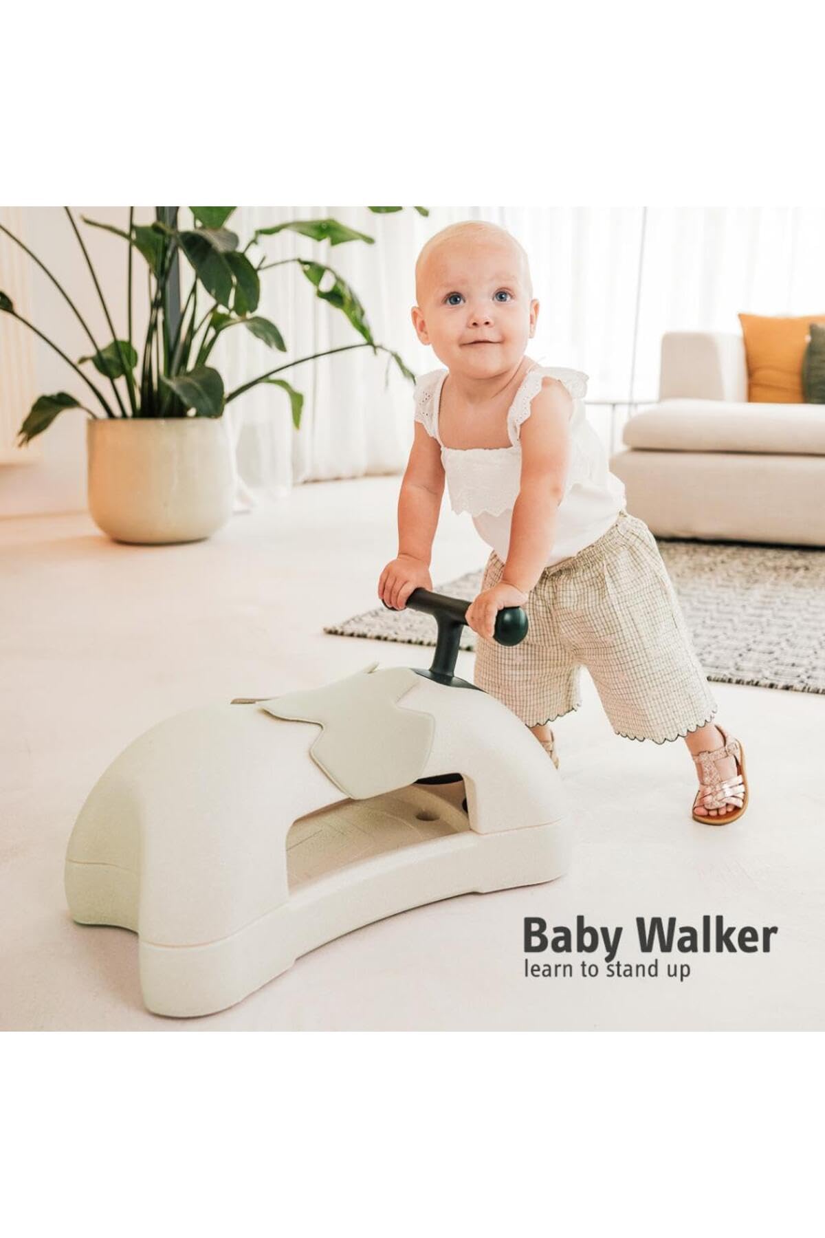 Scoot & Ride My First 3 In 1 Baby Walker, Ride On, & Scooter Board With Storage, Sand