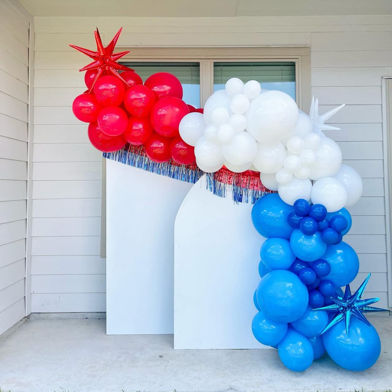 Bonropin Red Balloon Garland Kit - 110Pcs Matte Latex Balloons, 5/10/12/18 Inch, Perfect for Birthday, Wedding, Valentine's Day, Christmas Decor