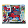 Spidey and his Amazing Friends Marvel Spidey-Rex Racer - 8-Inch Vehicle with Sounds That Transforms from Vehicle Into Dinosaur
