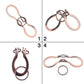 Shuyue Classical Metal Horseshoe Puzzle Traditional Brain Teaser Puzzles Jigsaw Toy (Bronze, Normal)