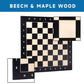 GSE Games & Sports Expert Professional Tournament Chess Board Only  Beech & Maple Inlaid Chessboard  Chess Board for Beginners  Kids  mature-themeds (Extra Large: 21.25/ Square: 2.25 Black)