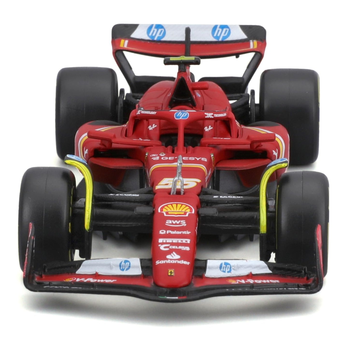 Bburago 1/43 - Sf-24 For Scuderia Ferrari F1 Team Sf24 Signature Die Cast Adults Model Car Display F1 Gp 2024 Collection - #55 C
