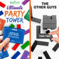Swooc Games - Ultimate Party Tower - 100 Original Commands, 60 Blocks, & 1000S Of Hilarious Rule Combinations - A Tipsy Spin On Fun Classic Games For Power Hour - Ages 21+ - Wooden Tower Blocks Game