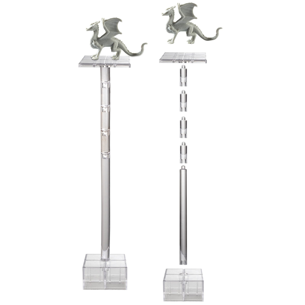 Monster Adventure Terrain Combat Risers for Flying Miniatures(2 Pk) Adjustable Height MultiTiered Raised PlatformsCompatible w