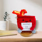 Nordkawa Emotional Support Dumpster- Handmade Crochet Dumpster Fire Doll, Christmas Dumpster Fire Knitting Toy Ornaments With Po