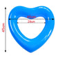 Blue Heart Float Kids Heart Pool Floats  Heart Swimming Pool Float Loungers Tube  Water Fun Beach Party Toys for Kids Birthday Scene Layout Props.(18 in  Blue)