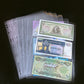 3 Pockets Paper Money Collection Supplies Pages, 10 Sheets Money Stamp Page Holders Currency Collecting Book Album Sleeves for S