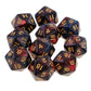 Yiotfandoll 10PCS Polyhedral Dice D20 Dice 20mm Acrylic 20 Sided Dice Game Dice for RPG MTG DND Dice Table Games (Red Blue)