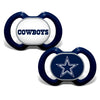 BabyFanatic Pacifier 2-Pack - NFL Dallas Cowboys - Officially Licensed League Gear