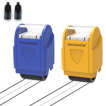 Handwriting Lines Stamp Roller Self-Inking Line Rolling Stamps Handwriting Practice Tool for Teachers Kids Kindergarten (Yellow+