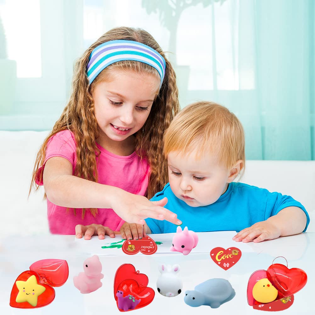 28 Pcs Mochi Squishy Toys, Kawaii Stress Relief Toys For Kids Valentine'S Exchange Gift, Classroom Rewards, Easter Party Favor
