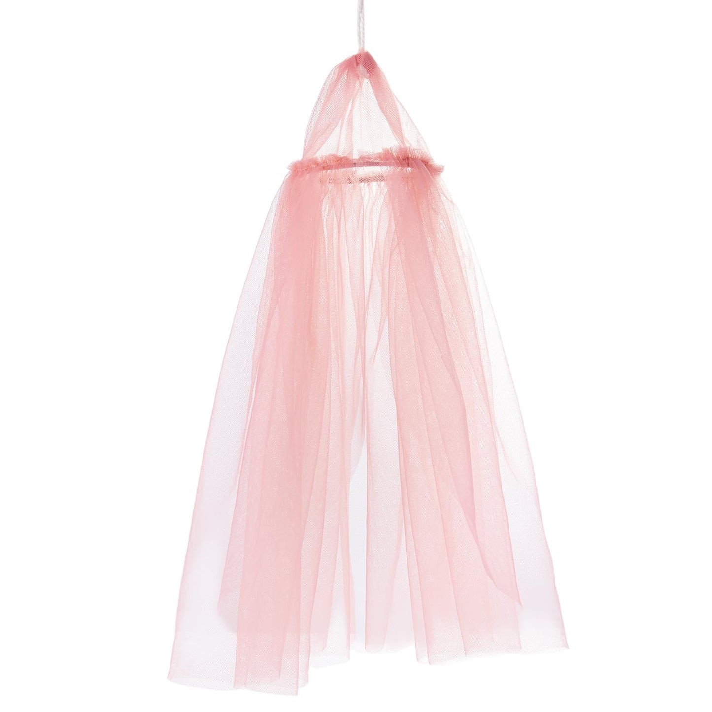 Minamzee Dollhouse Bed Curtain, 1/12 Miniature Bedroom Accessories, Dollhouse Furniture Curtain Decor(Pink)