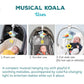 Taf Toys Musical Koala, On-The-Go Pull Down Hanging Music And Lights Infant Toy | Parent And Baby’S Travel Companion, Soothe Baby, Keeps Baby Relaxed While Strolling, For Newborns And Up